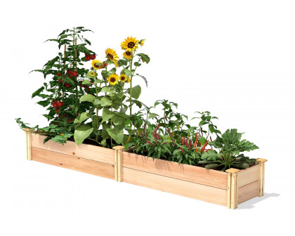 FaFurn - Farmhouse Narrow Wood Raised Garden Bed