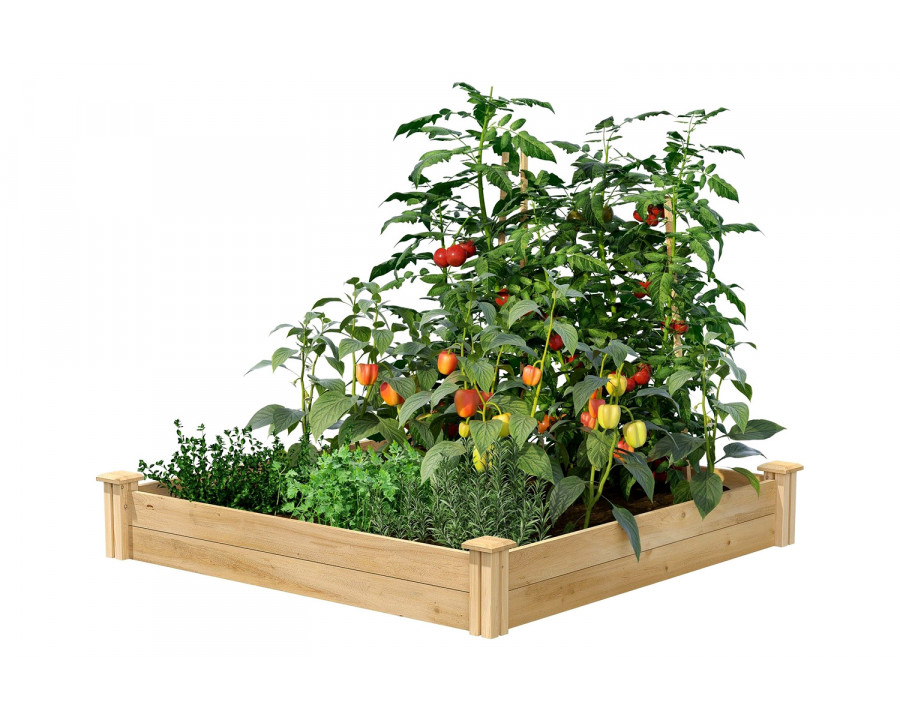 FaFurn Wood Raised Garden Bed - Cedar