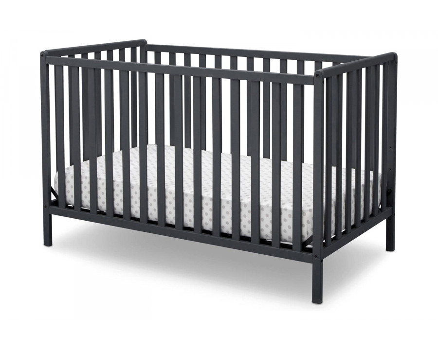 FaFurn 3-In-1 Modern Convertible Baby Crib Toddler Bed - Dark Gray