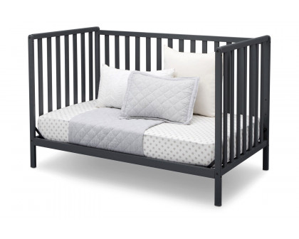 FaFurn 3-In-1 Modern Convertible Baby Crib Toddler Bed - Dark Gray