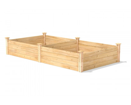 FaFurn - 4 Ft X 8 Ft Cedar Wood Raised Garden Bed