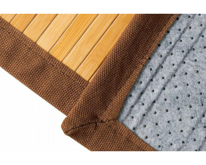 FaFurn - 5" X 8" Indoor/Outdoor 100% Bamboo Area Rug Floor Carpet