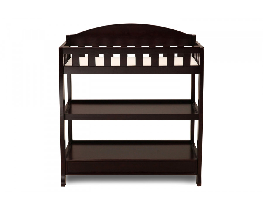 FaFurn - Modern Wooden Baby Changing Table with Safety Rail Pad and Strap