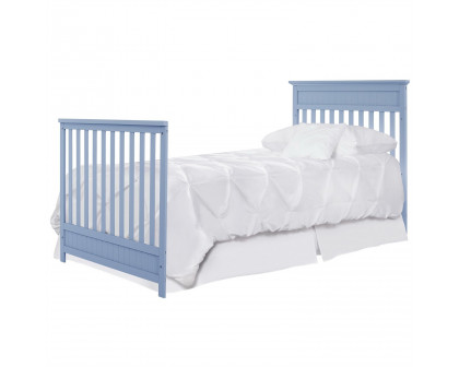 FaFurn - 4-in-1 Convertible Crib Toddler Bed in Blue