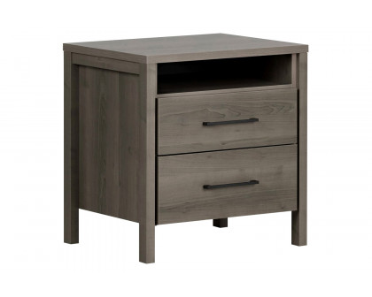 FaFurn - Modern 2 Drawer Nightstand Cubby Storage Shelf