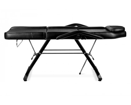 FaFurn - Black Adjustable Massage Bed Salon Chair with Hydraulic Stool