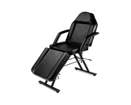 FaFurn - Black Adjustable Massage Bed Salon Chair with Hydraulic Stool