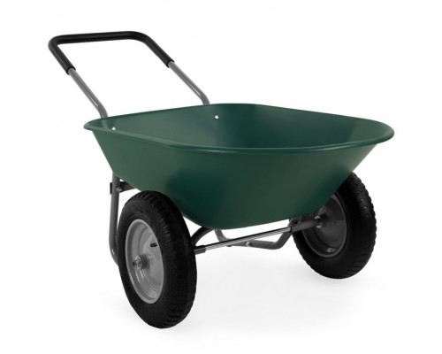 FaFurn - Rust Proof Wheelbarrow in Green, Steel