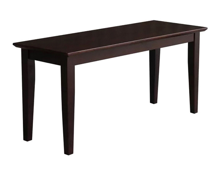 FaFurn Solid Wood Entryway Accent Bench - Java Brown