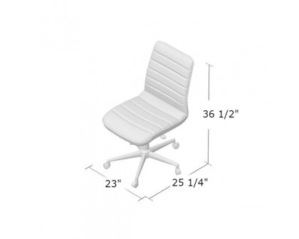 FaFurn Office Chair - Gray, Fabric