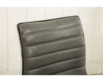 FaFurn - Heavy Duty Gray Channel-Tufted Conference Chair