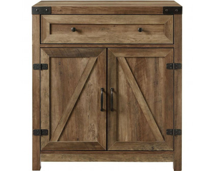 FaFurn - Farmhouse Accent Storage Cabinet in Brown, Wood