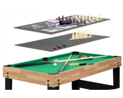 FaFurn - 10-In-1 Combo Game Room Table Set Pool, Foosball, Ping Pong, Chess