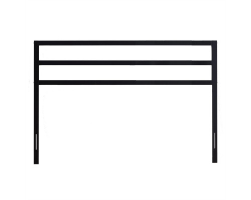 FaFurn Modern Queen Size Headboard - Matte Black, Metal