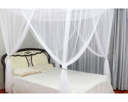 FaFurn - White Mosquito Net Full/Queen/King Bed Canopy Mesh Netting