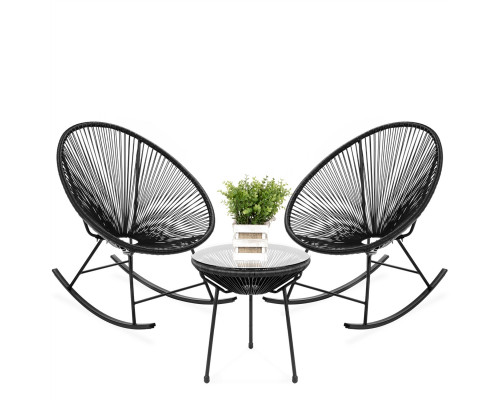 FaFurn - Bistro Set in Black