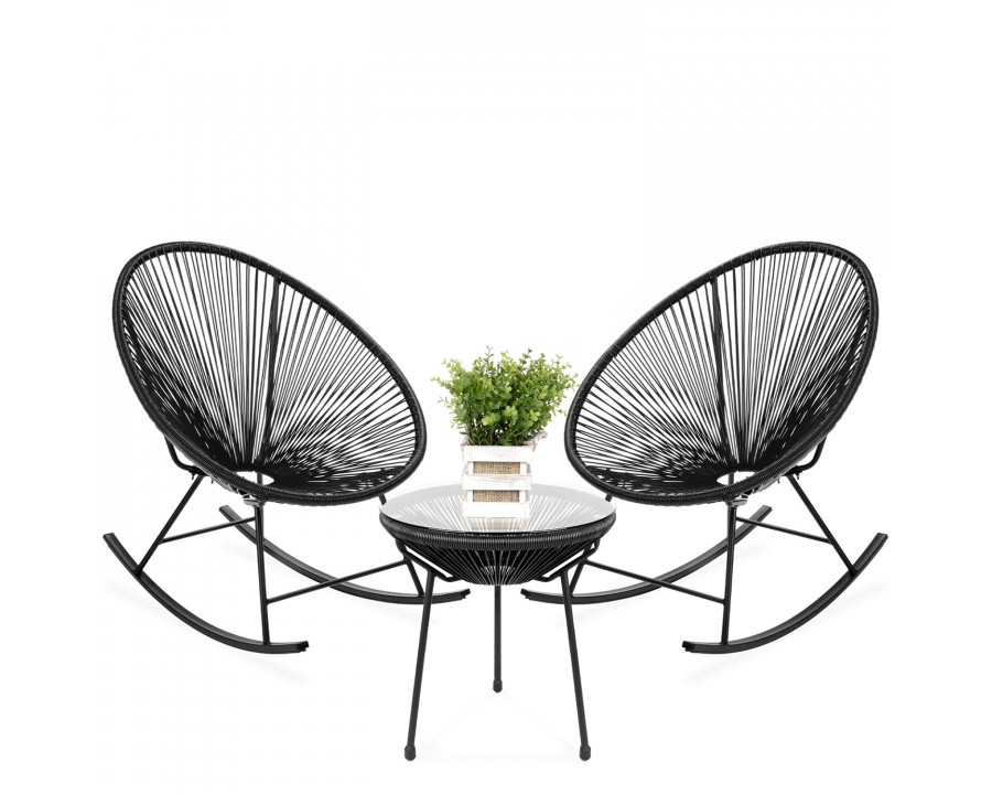 FaFurn - Bistro Set in Black