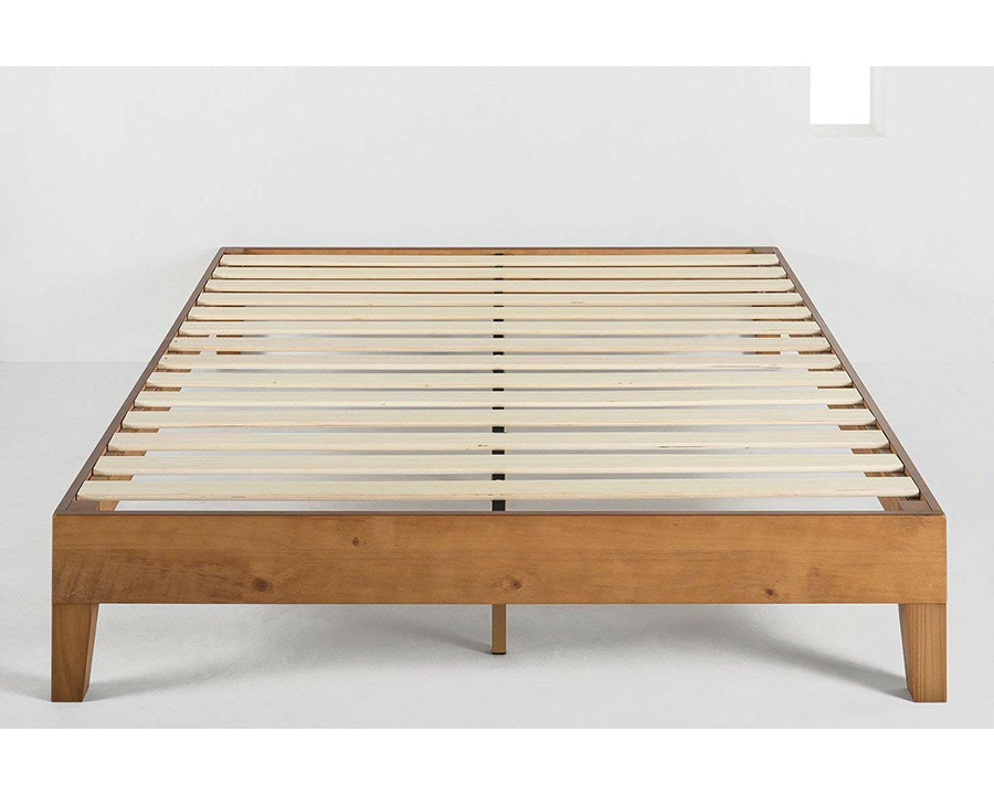 FaFurn Mid-Century Modern Solid Wood Platform Bed Frame - King Size