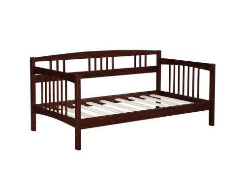 FaFurn - Twin Size Daybed Frame in Espresso, Pine Wood