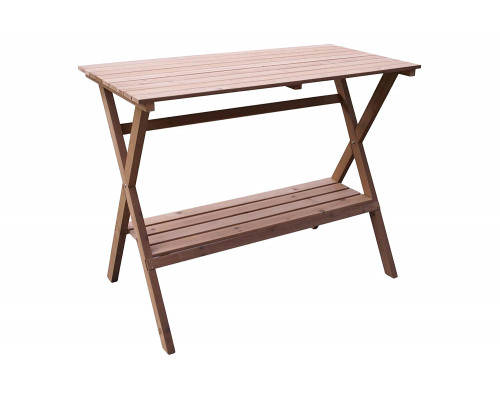 FaFurn - Indoor Outdoor Wood Potting Bench Garden Table with Lower Shelf