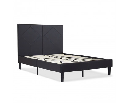 FaFurn - Platform Bed Frame with High Headboard