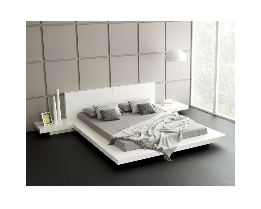 FaFurn - Platform Bed Frame with Headboard and 2 Nightstand