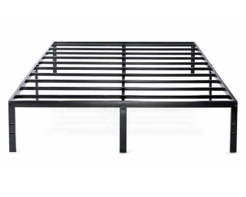 FaFurn - King Size Modern Black Metal Heavy Duty Platform Bed Frame