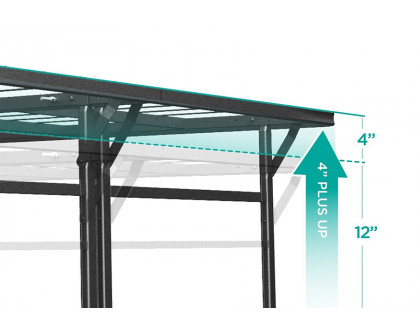 FaFurn - King Size 18-Inch High Rise Metal Platform Bed Frame