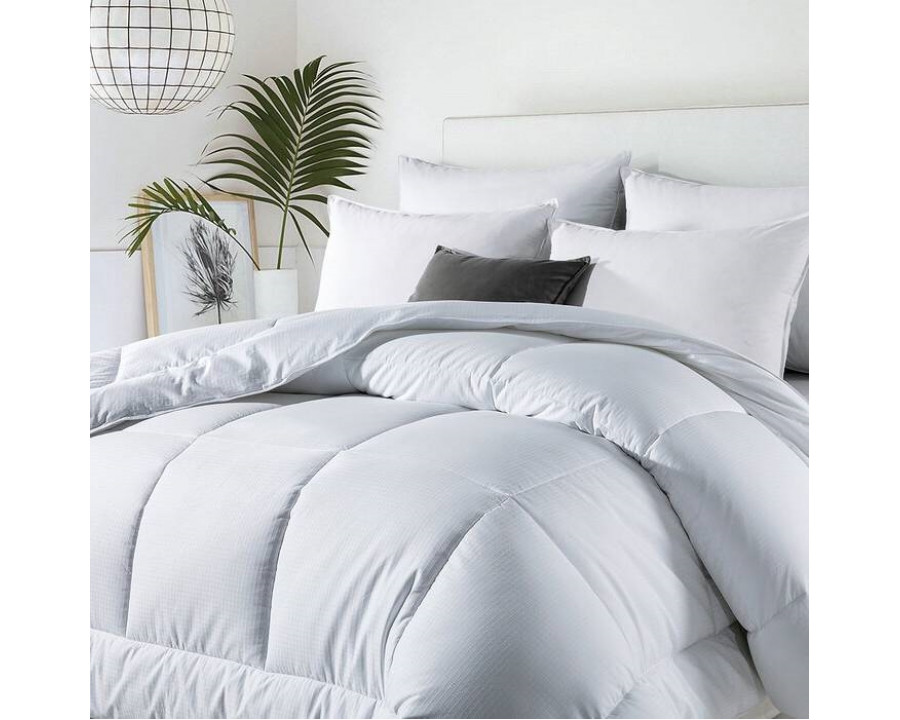 FaFurn King Size Comforter Set - Soft White, Polyester