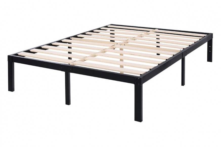 FaFurn™ Heavy Duty Metal Platform Bed Frame with Wood Slats 3,500 Lbs Weight Limit - King Size