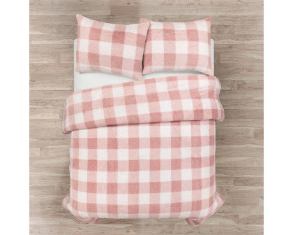 FaFurn - King Size Comforter Set in Pink