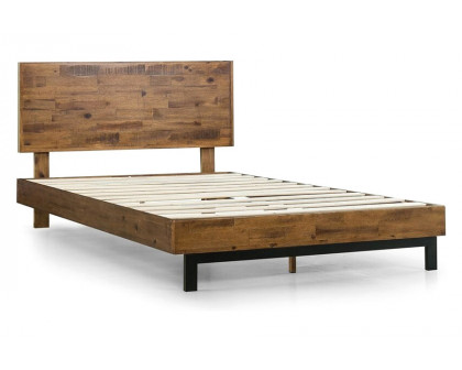 FaFurn - Farmhome Low Profile Pine Slatted Platform Bed