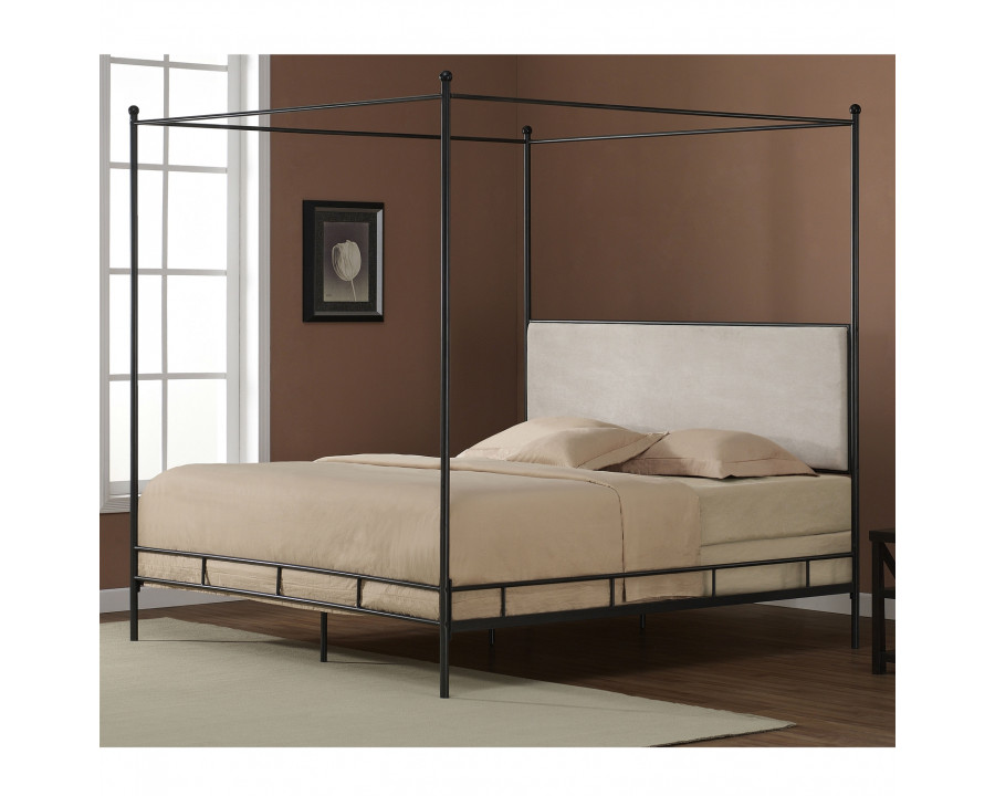 FaFurn - King Size Canopy Bed Frame in Metal