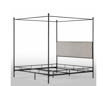 FaFurn - King Size Canopy Bed Frame in Metal