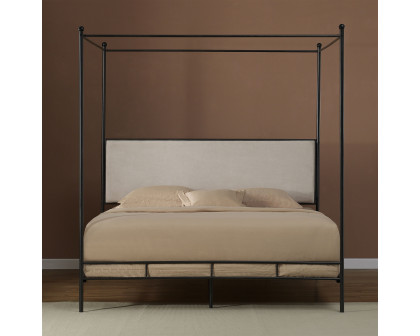 FaFurn - King Size Canopy Bed Frame in Metal