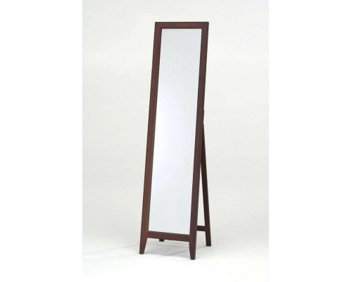 FaFurn Contemporary Solid Wood Floor Mirror - Walnut