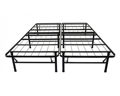 FaFurn King Size Black Metal Platform Bed Frame