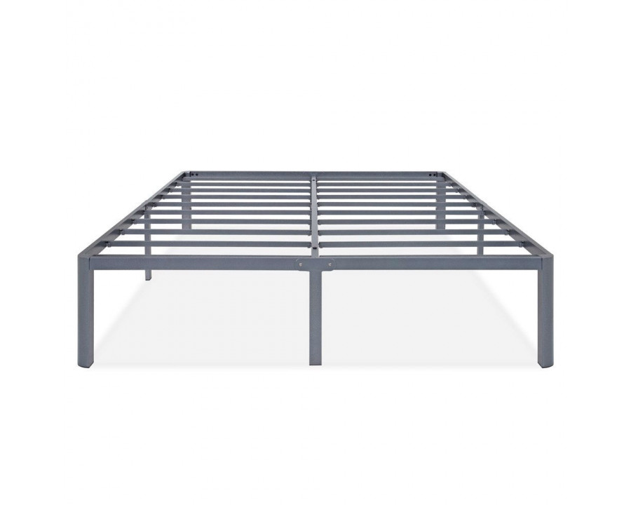 FaFurn - King Size Platform Bed Frame with Round Edges in Metal