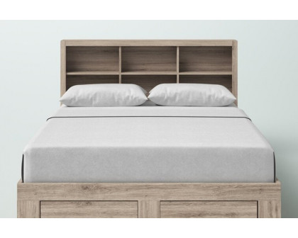 FaFurn - Farmhouse Low Profile 2 Drawer Storage Platform Bed