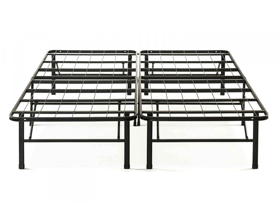 FaFurn Folding Sturdy Metal Platform Bed Frame with Storage Space - King Size