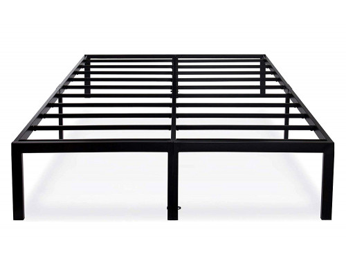 FaFurn Modern Heavy Duty Metal Platform Bed Frame - Black, King Size