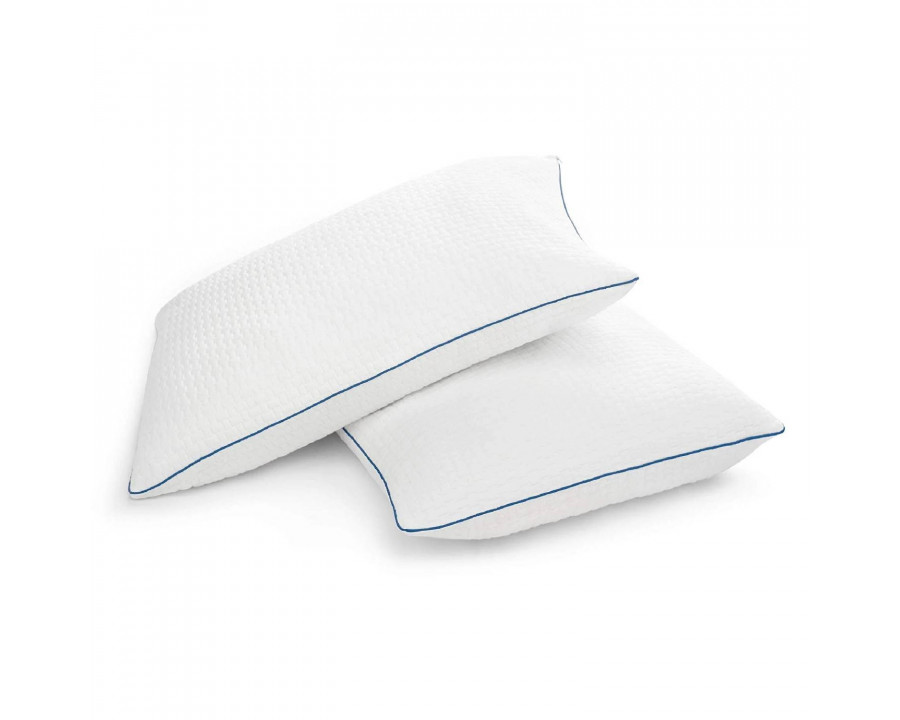 FaFurn Set of 2 Memory Foam Bed Pillow with Removable Machine Washable Cover - King Size