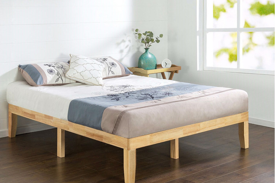 FaFurn™ Solid Wood Platform Bed Frame - King Size