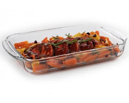 FaFurn - Glass 3-Piece Bakeware Oven Safe Casserole Baking Dish Set