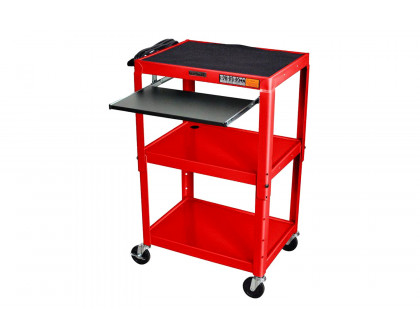 FaFurn - Mobile Stand Up Computer Desk Workstation Cart