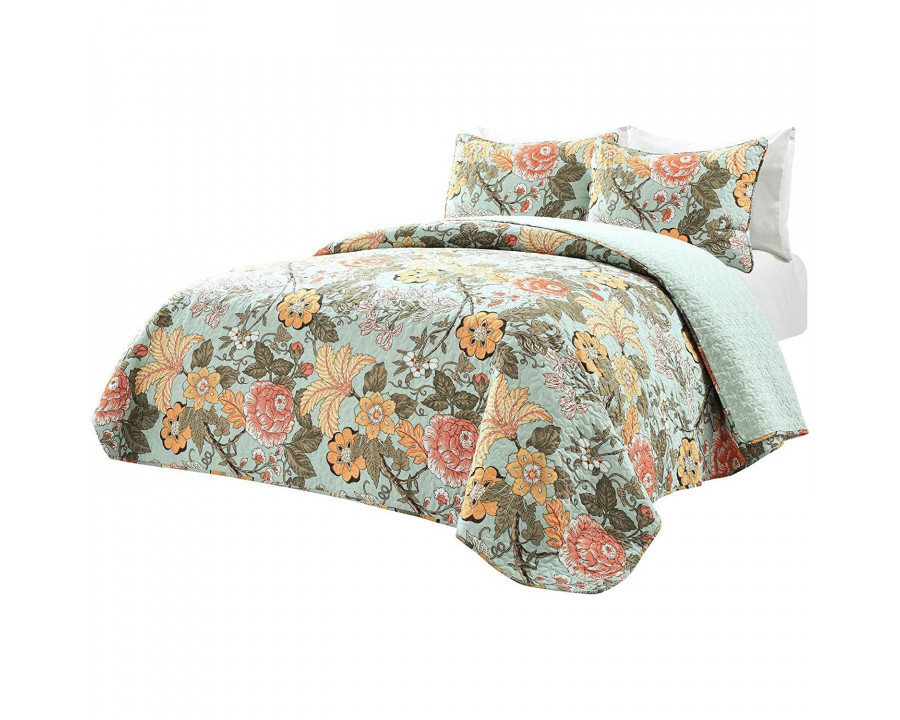 FaFurn - 3-Piece Farmhouse Reversible Quilt Set