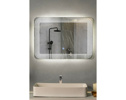 FaFurn - 3 Tone Led Touch Sensor Wall Mounted Bathroom Mirror