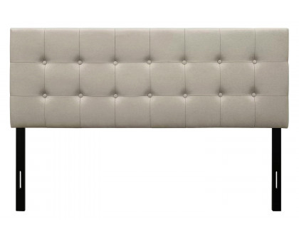 FaFurn - Contemporary Button-Tufted Headboard