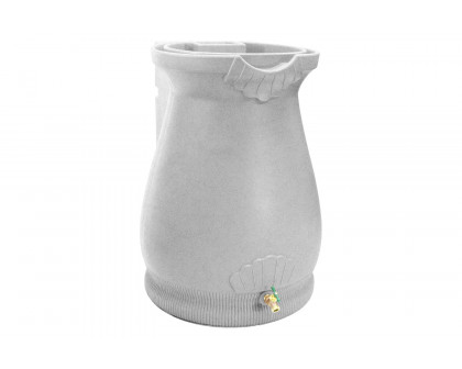 FaFurn - 65 Gallon Plastic Urn Rain Barrel with Planter Top