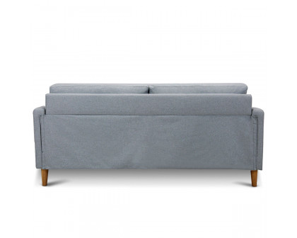 FaFurn™ Modern Sofa with Wood Legs - Light Gray, Fabric